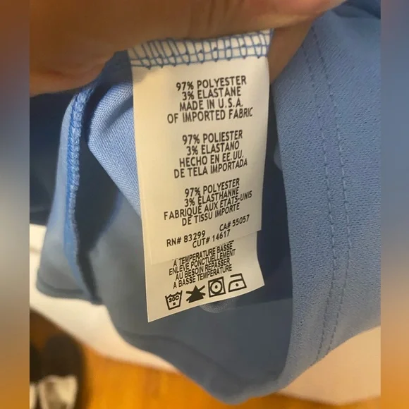 bebe Light Blue Off-Shoulder Dress - Picture 6 of 8